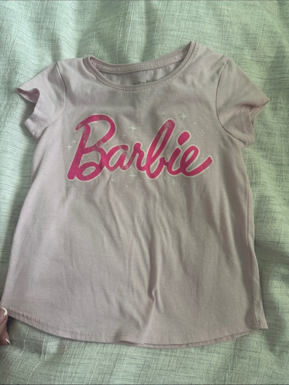 Barbie Light Pink Tee with Hot Pink Script